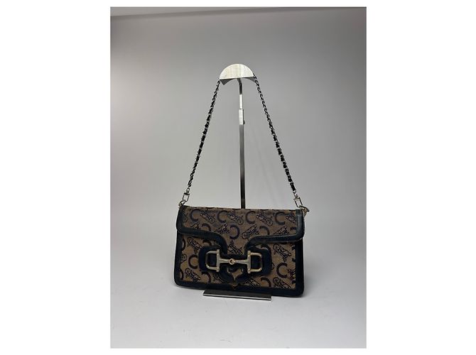 Céline Vintage Celine Macadam Monogram Grecy Tasche Kamel - Ansicht 5