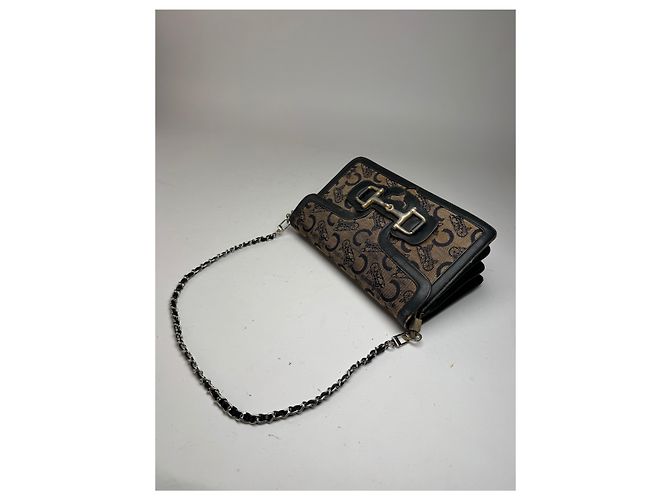 Céline Vintage Celine Macadam Monogram Grecy Tasche Kamel - Ansicht 7