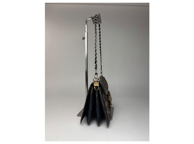 Céline Vintage Celine Macadam Monogram Grecy Tasche Kamel - Ansicht 8