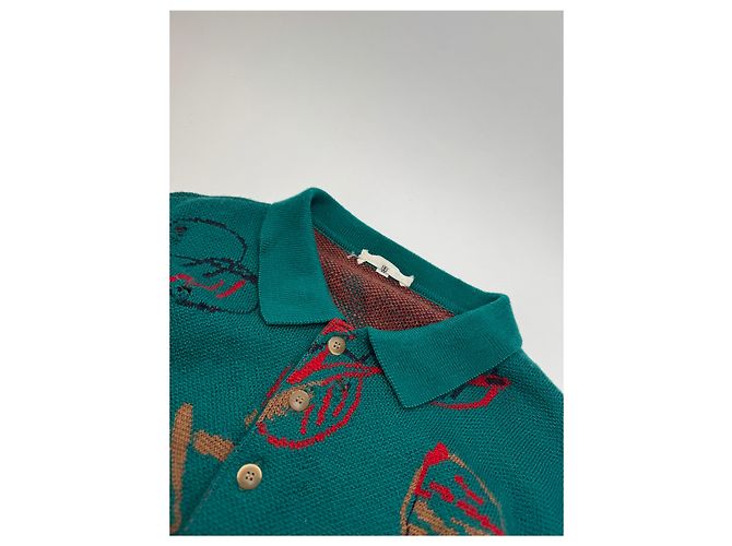 Vintage Balenciaga Pullover grün L - Ansicht 5
