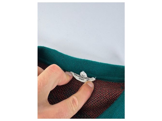 Vintage Balenciaga Pullover grün L - Ansicht 6