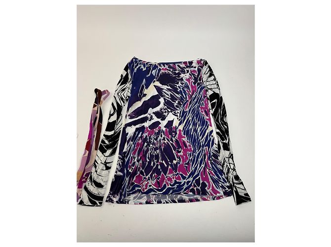 Vintage Emilio Pucci Seidenkleid 34XS Lila - Ansicht 13