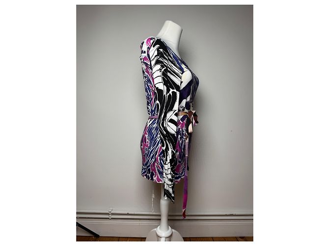 Vintage Emilio Pucci Seidenkleid 34XS Lila - Ansicht 2