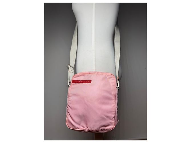 Vintage Prada Sport 2 way bag pink polyester - view 12
