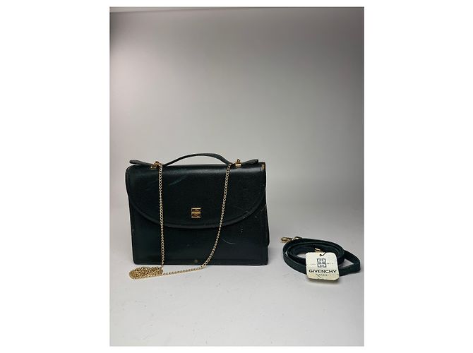 Vintage Givenchy 2Way Leder-Schlangenledertasche grün - Ansicht 14