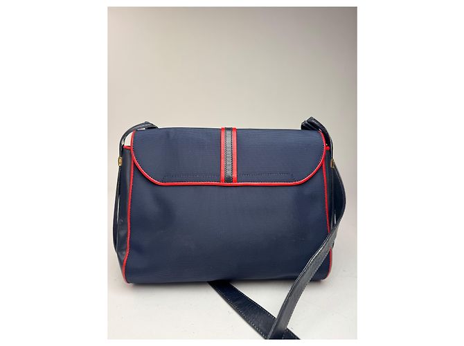 Céline Vintage Celine Paris Triomphe Tasche navy Marineblau - Ansicht 6