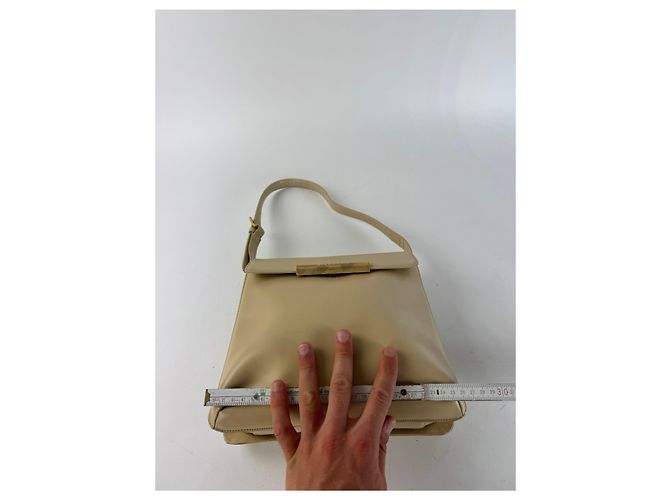 Vintage Givenchy Ledertasche beige - Ansicht 11