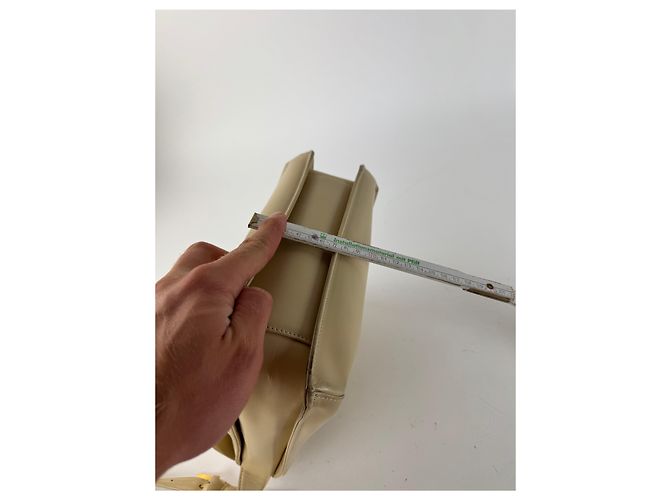 Vintage Givenchy Ledertasche beige - Ansicht 13