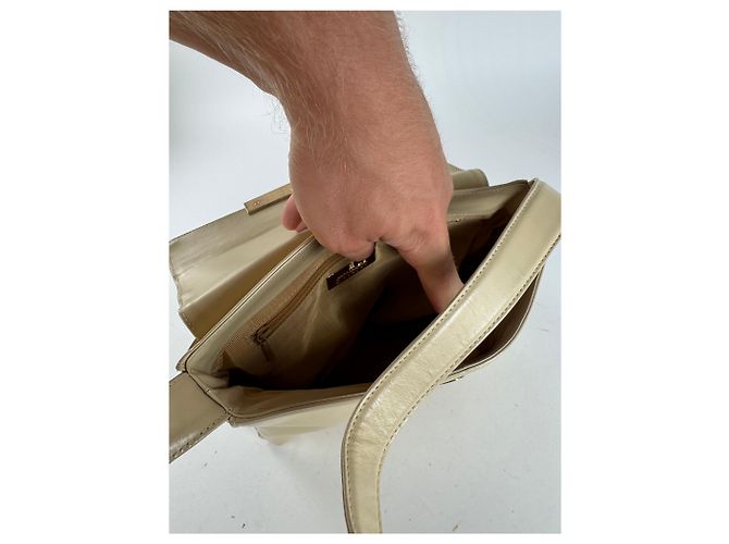 Vintage Givenchy Ledertasche beige - Ansicht 3