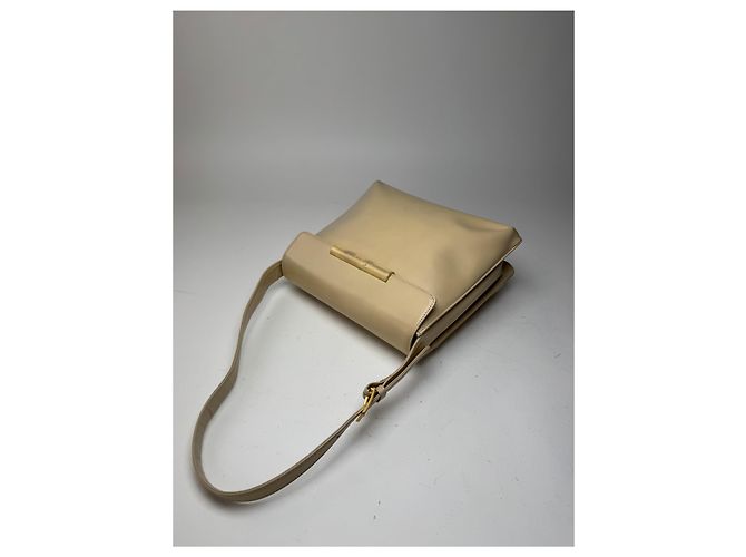 Vintage Givenchy Ledertasche beige - Ansicht 8