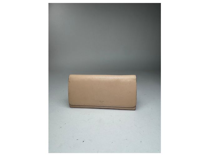 Céline Vintage Celine Paris Leather wallet beige - view 3