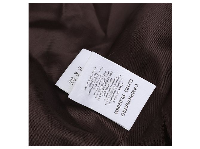 Cappotto in pelliccia di coniglio DONDUP in marrone, taglia 42 - vista 14