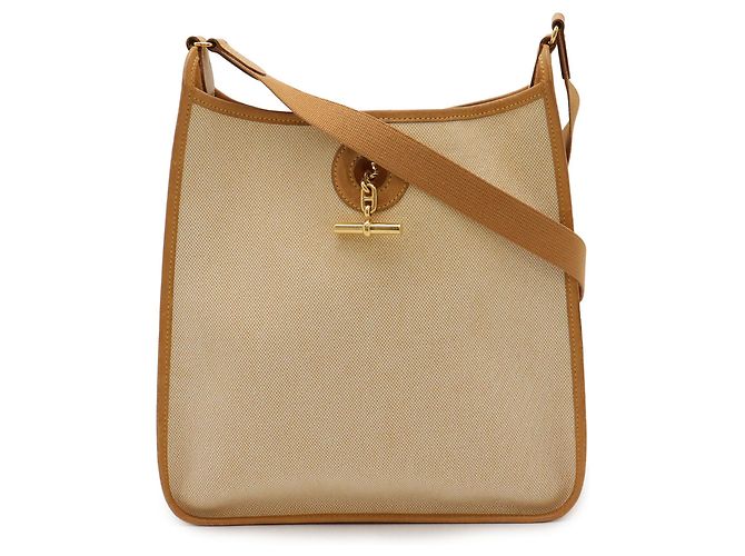 Borsa a Spalla Vespa PM Hermès Beige - vista 2
