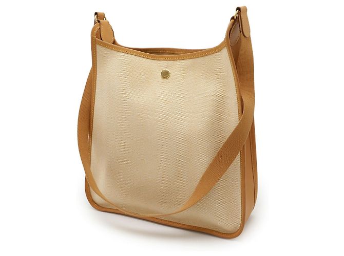 Borsa a Spalla Vespa PM Hermès Beige - vista 3