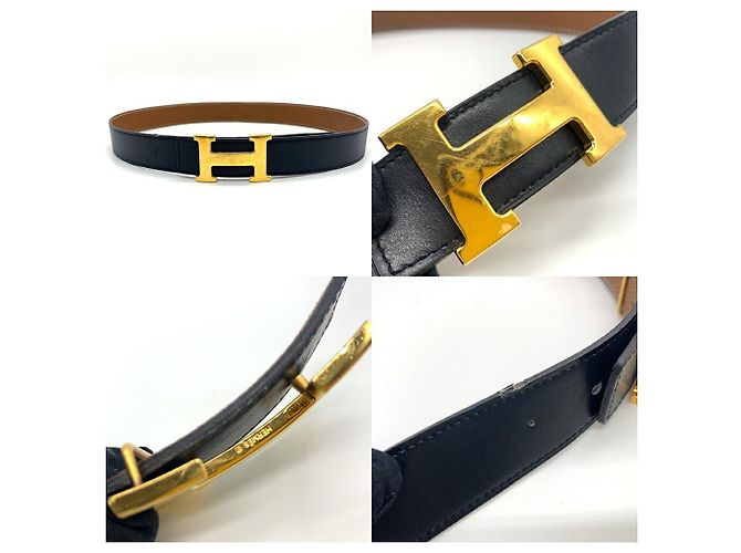 Hermès Constance Reversible Leather Belt Brown Black - view 3