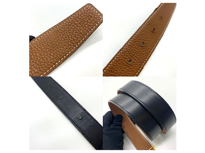 Hermès Constance Reversible Leather Belt Brown Black - view 4