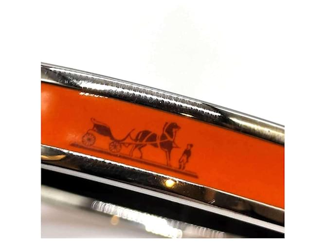 Bracciale Bangle Cloisonné Arancione Hermès - vista 3