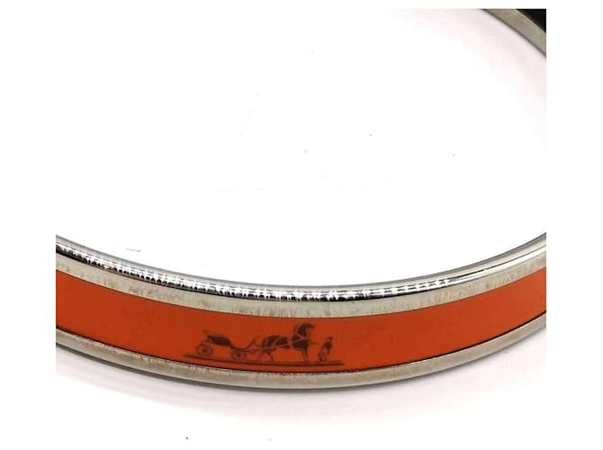 Bracciale Bangle Cloisonné Arancione Hermès - vista 4
