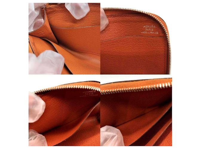 Monedero de Epsom naranja Hermès Remix ID - vista 4