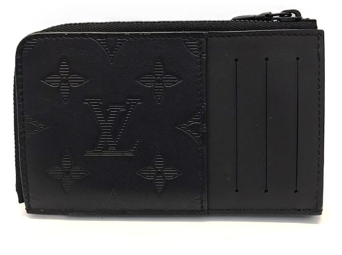Louis Vuitton Monogram Shadow Bi-Fold Wallet Black - view 2