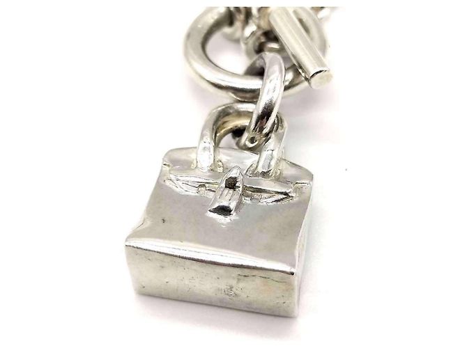 Halskette Silber Anhänger Birkin Motiv Amulett Hermès - Ansicht 2