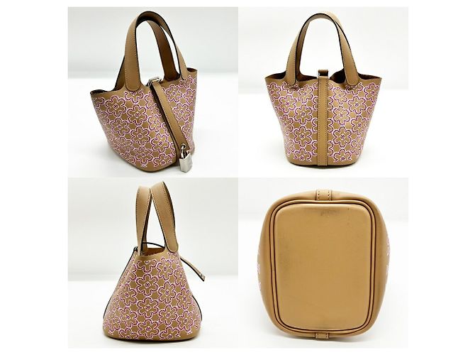 Bolso Picotin Lock Micro Lucky Daisy de Hermès - vista 3