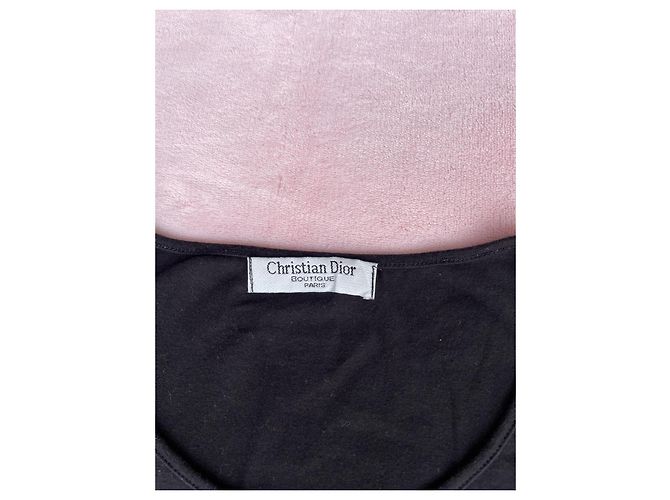 Top con logo bling abbellito con strass Christian Dior Boutique Nero - vista 3