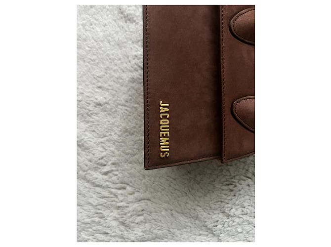 Borsa a mano Jacquemus Chiquito in pelle marrone - vista 9
