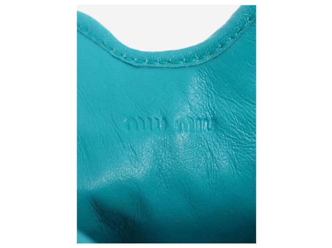 Miu Miu Blue Matelass√© leather tablet case - view 5