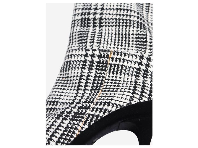 Off White Botas altas de tartán negro - talla EU 39 (UK 6) - vista 6