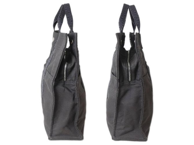 Hermès Tote MM Grau Air Line Braun - Ansicht 4