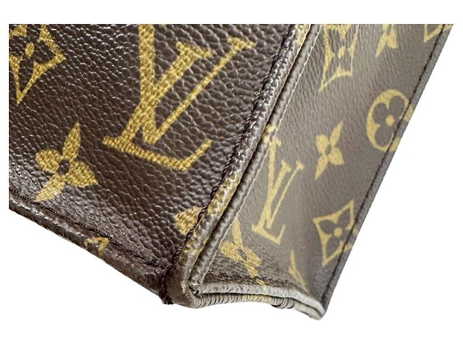 Borsa Tote Sac Plat Monogram Louis Vuitton Marrone - vista 7