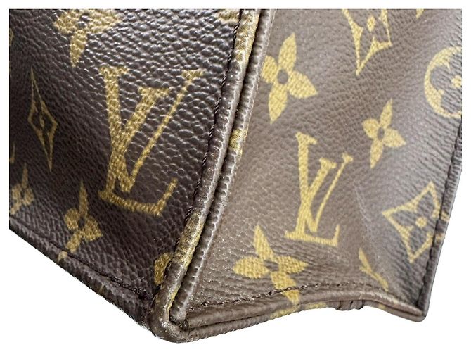 Borsa Tote Sac Plat Monogram Louis Vuitton Marrone - vista 9