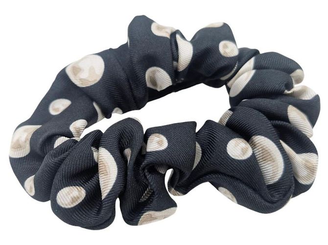 Scrunchie de seda negra Chanel Negro - vista 2
