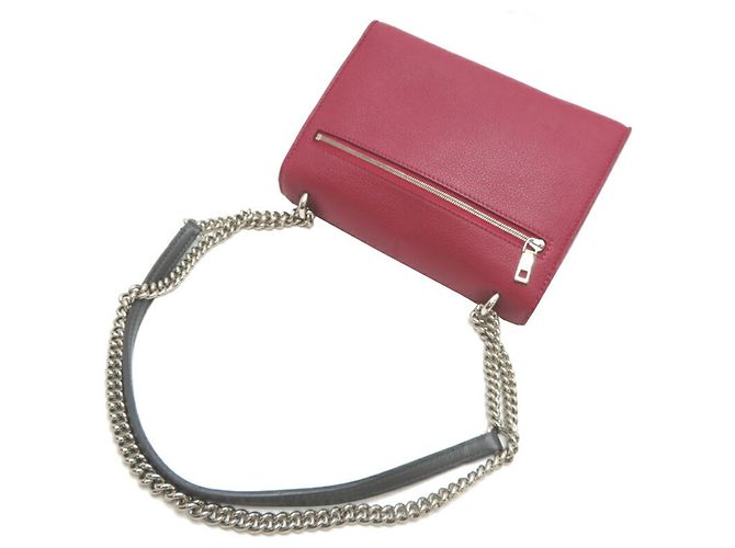 Borsa a Spalla My Lock Me BB di Louis Vuitton Crudo Bordò - vista 4