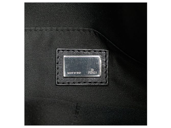 Borsa a tracolla in tela Zucchino nera Fendi Nero - vista 5
