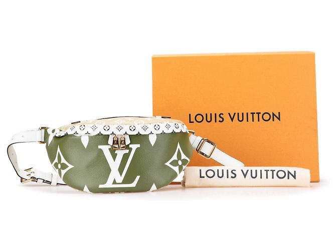 Bumbag gigante Monogram verde Louis Vuitton - vista 11