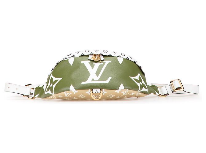 Bumbag gigante Monogram verde Louis Vuitton - vista 3