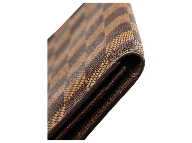 Cartera Brazza Damier Ebene Marrón Louis Vuitton Castaño - vista 10
