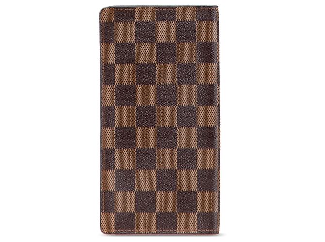 Cartera Brazza Damier Ebene Marrón Louis Vuitton Castaño - vista 2