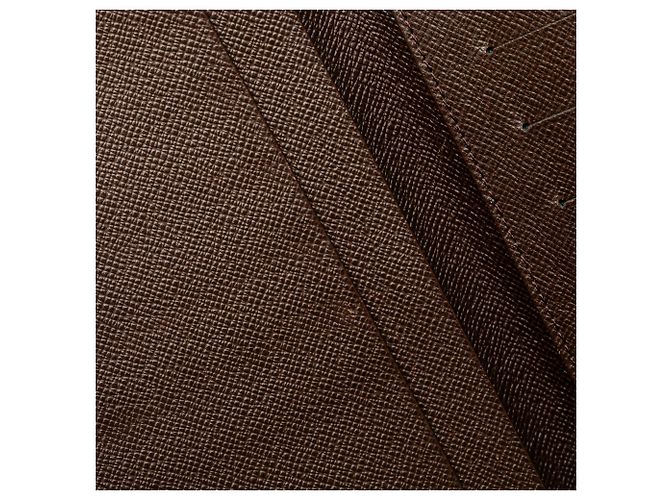 Cartera Brazza Damier Ebene Marrón Louis Vuitton Castaño - vista 7