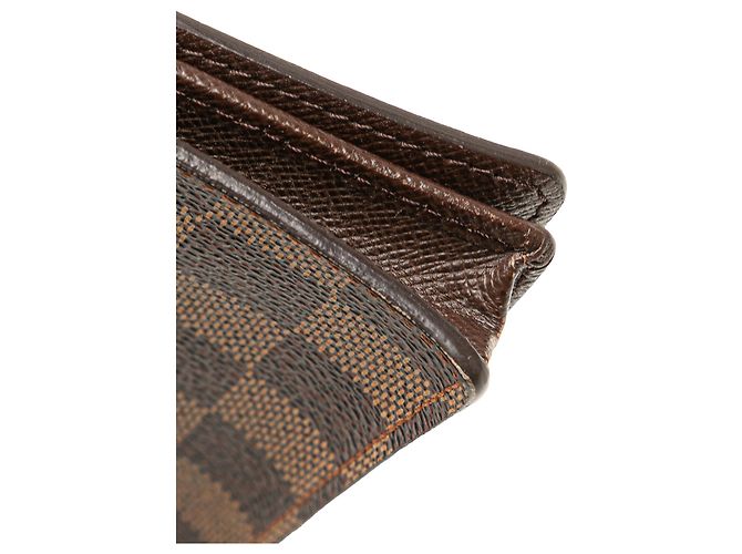 Cartera Brazza Damier Ebene Marrón Louis Vuitton Castaño - vista 9