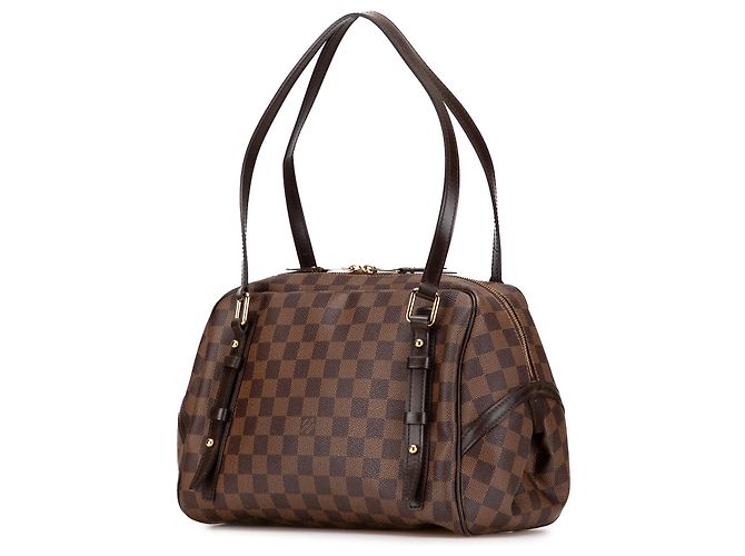Louis Vuitton Marrone Damier Ebene Rivington GM - vista 2