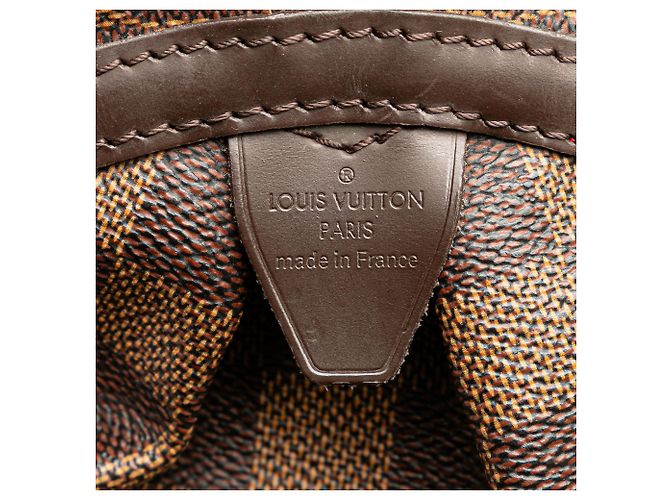 Louis Vuitton Marrone Damier Ebene Rivington GM - vista 6