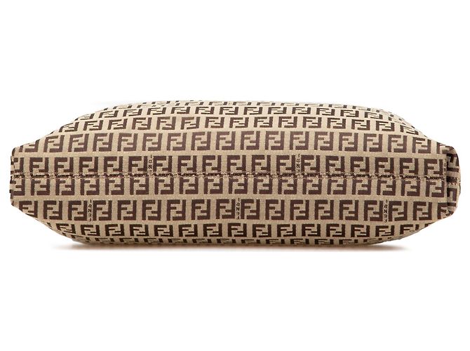 Fendi Beiger Zucchino Canvas Umhängetasche - Ansicht 3