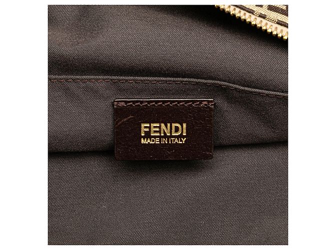 Fendi Beiger Zucchino Canvas Umhängetasche - Ansicht 5