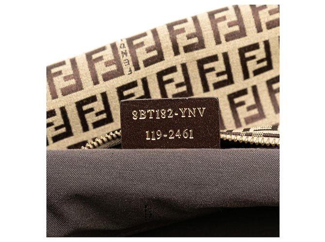 Fendi Beiger Zucchino Canvas Umhängetasche - Ansicht 6