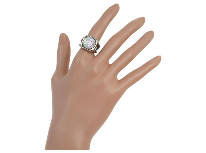Ring Bague en argent Shell d'Hermès Argenté - vue 2