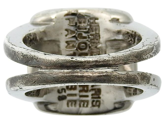 Ring Bague en argent Shell d'Hermès Argenté - vue 4