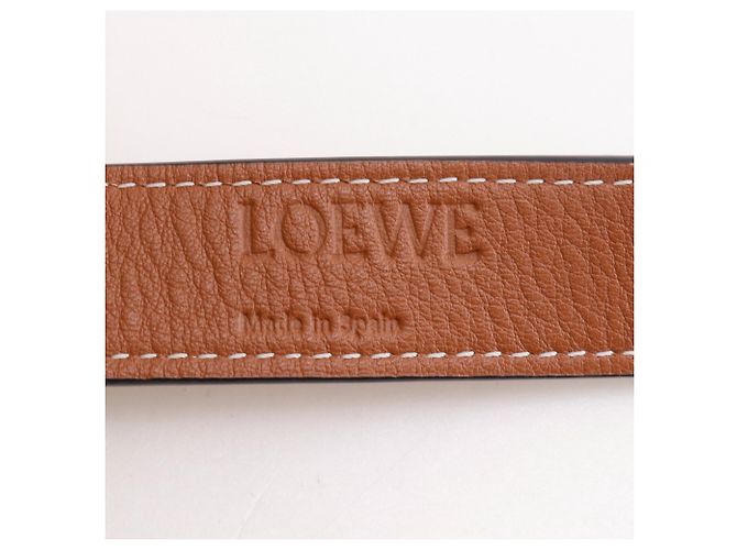 Borsa tote Loewe piccola in rafia e pelle Marrone Beige - vista 16